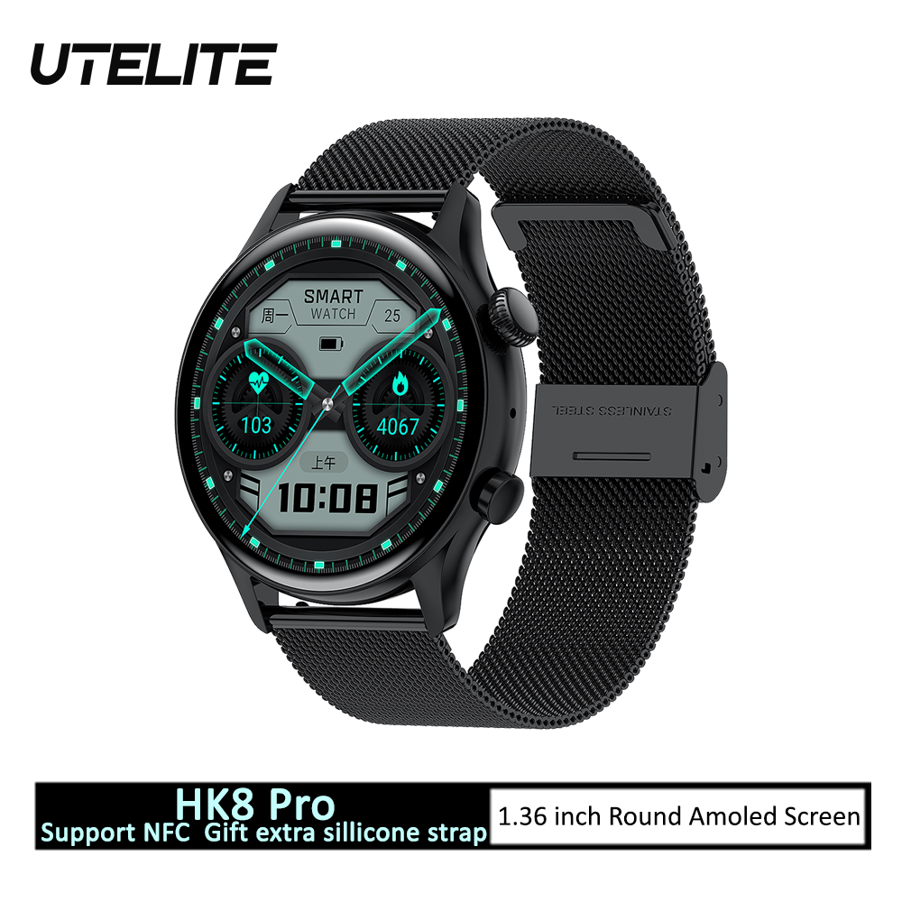 UTELITE HK8 Pro SmartwatchNFC 1.36 ġ  Am..